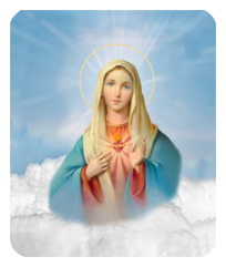 Immaculate Heart Blue Clouds
